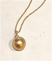 Collier Sommer Femme Collana Perla E Diamanti in Or jaune Perla PERLA MM 11/12 DI PERLE - PERLA MM 11/12 DI PERLE